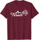 Fig Farmer #1 Fig Leaf Shirt Grower Green Plants Farm T-Shirt - T-Shirt | Maroon