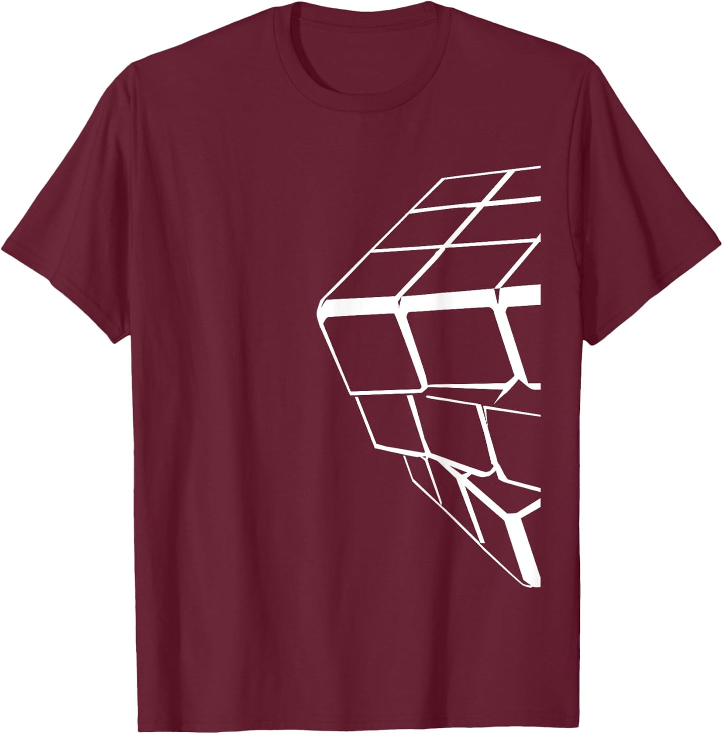 80s Matching Couple Party Outfit Cube Gift Speedcubing 80s T-Shirt - T-Shirt | Maroon
