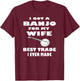 Banjo Player Bluegrass Folk Music Country Music Gift Shirt T-Shirt - T-Shirt | Maroon
