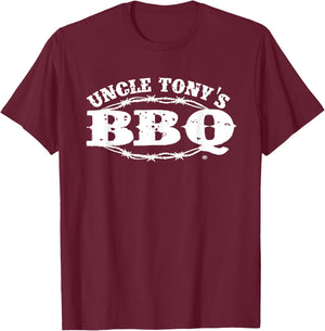 Uncle Tony's BBQ Gift Shirt T-Shirt - T-Shirt | Maroon