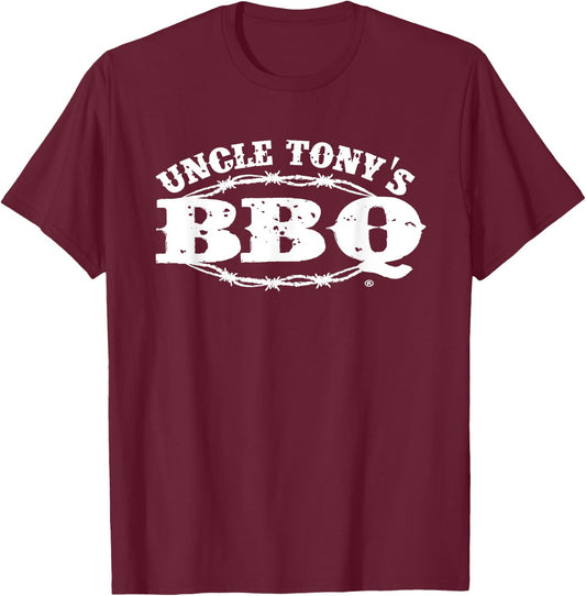 Uncle Tony's BBQ Gift Shirt T-Shirt - T-Shirt | Maroon