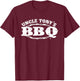 Uncle Tony's BBQ Gift Shirt T-Shirt - T-Shirt | Maroon