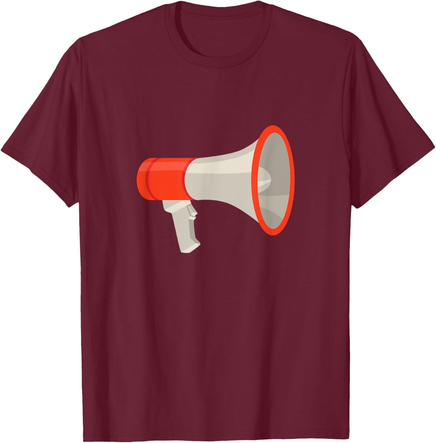 Megaphone Bullhorn T-Shirt - T-Shirt | Maroon