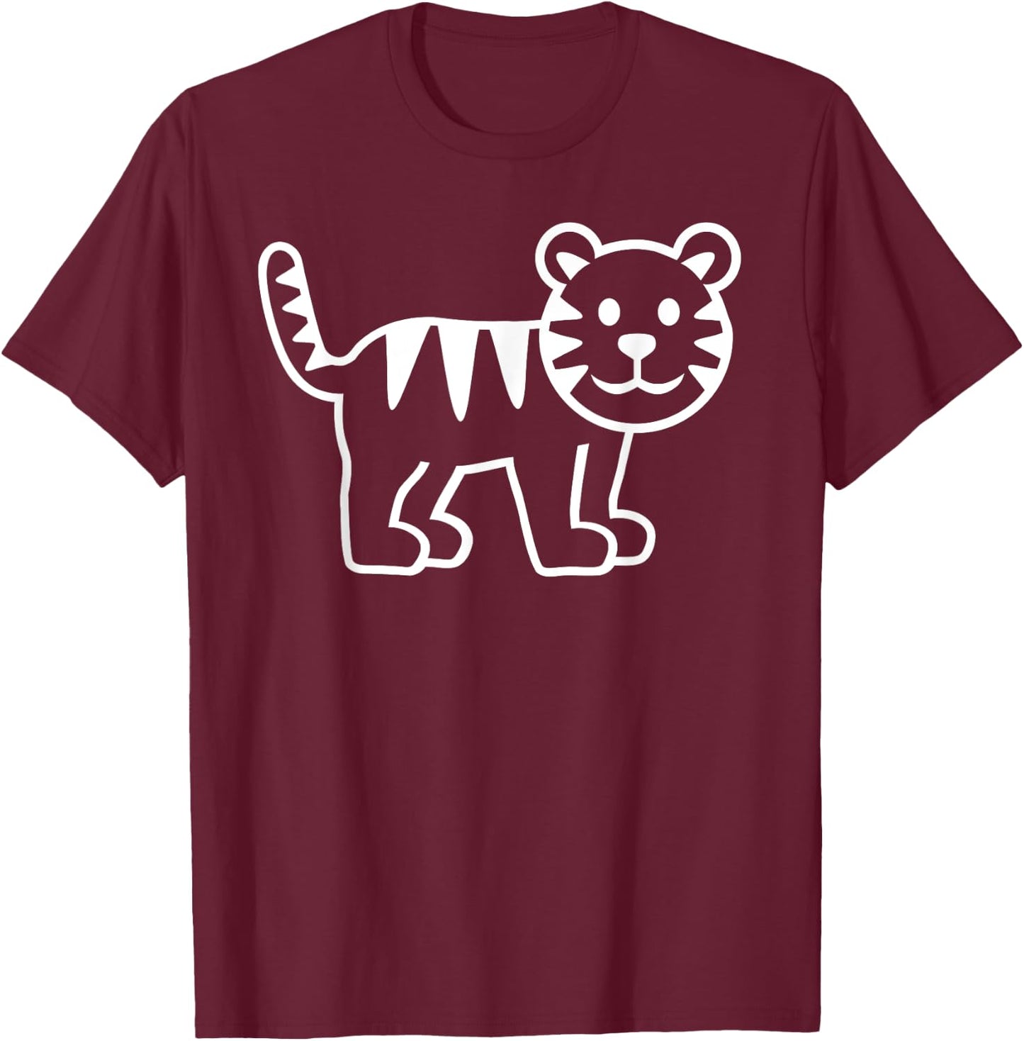 Cute tiger T-Shirt - T-Shirt | Maroon