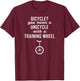 Unicycle Bike Training T Shirt Gift Kids Teens And Adults T-Shirt - T-Shirt | Maroon