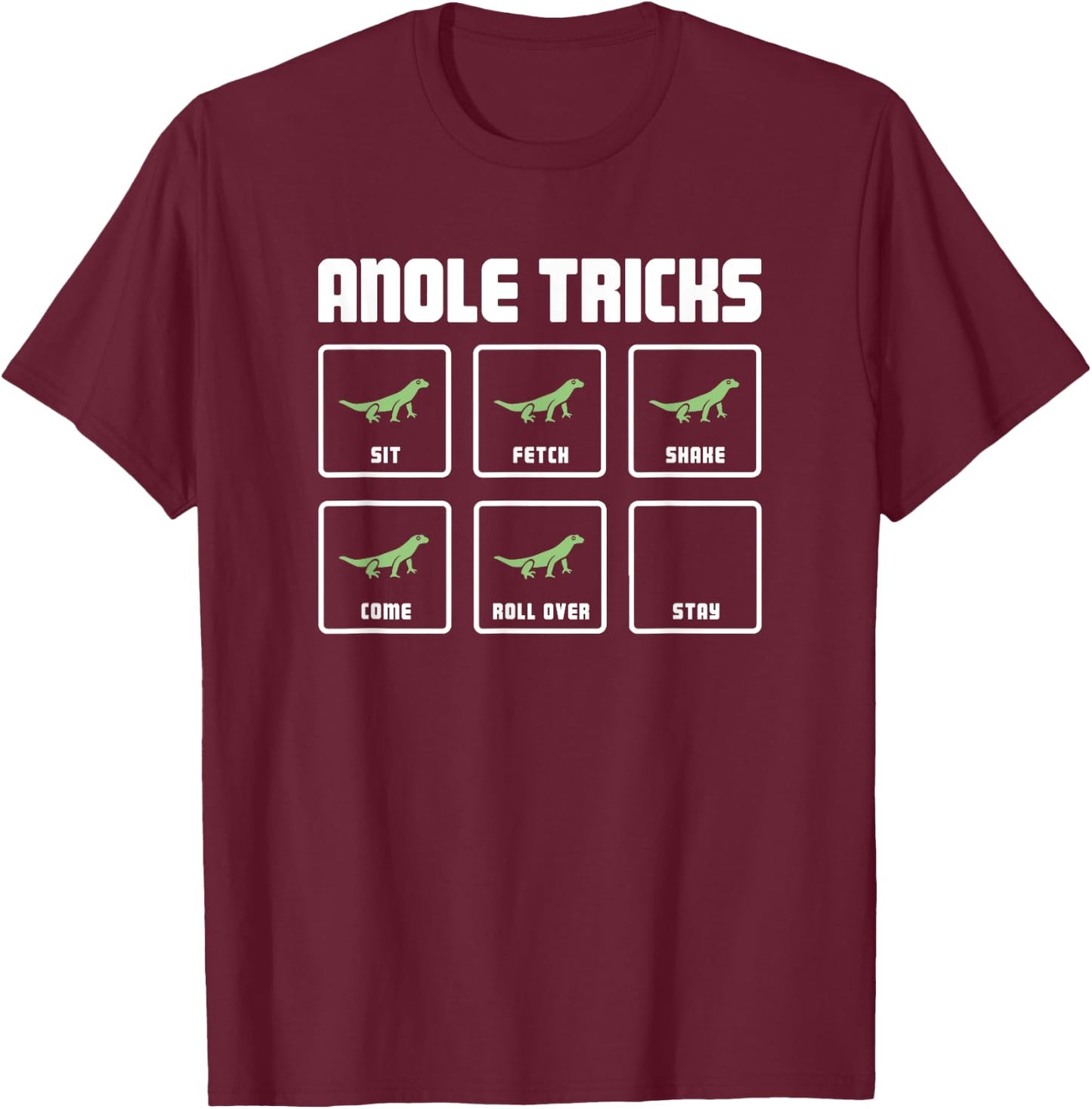 Funny Pet Anole / Awesome Reptile T-Shirt - T-Shirt | Maroon