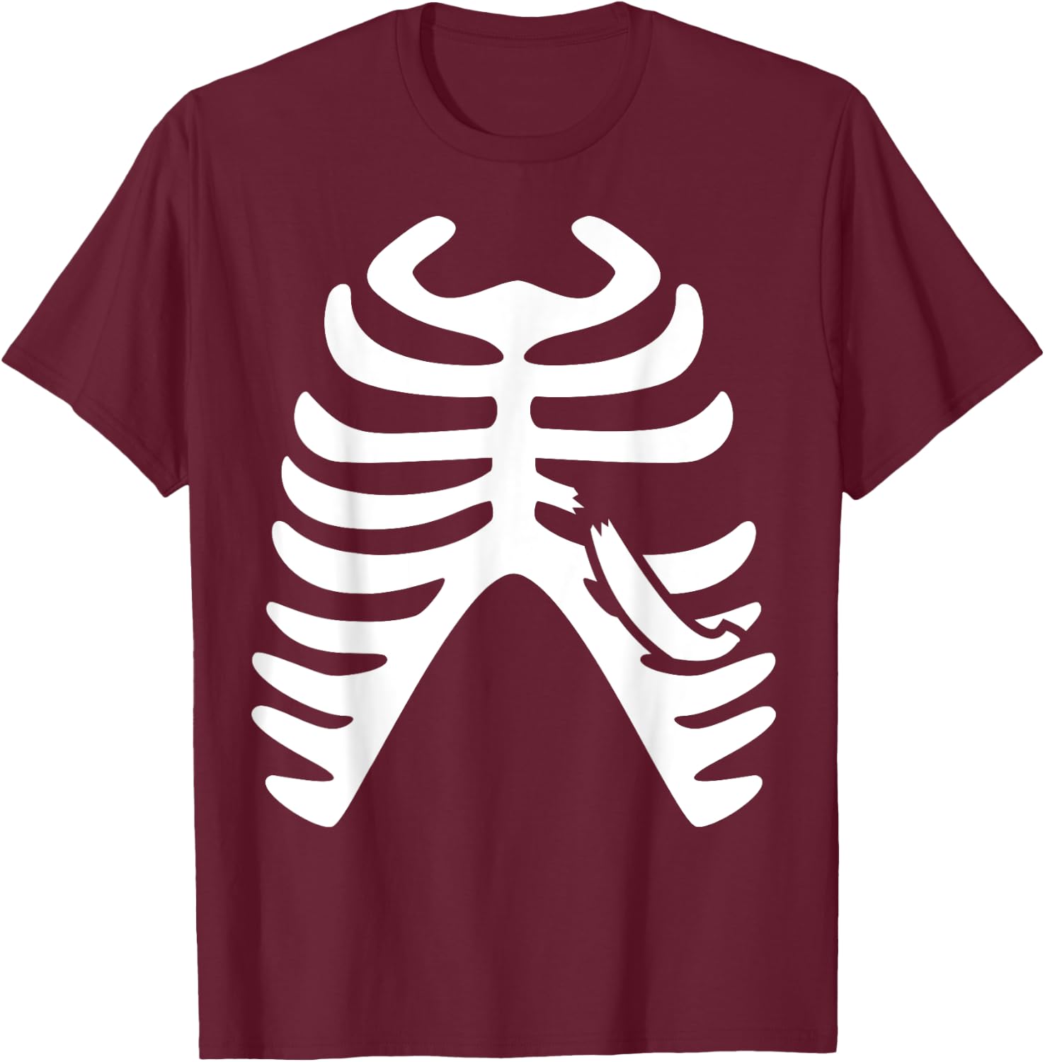 Broken Rib T-Shirt - T-Shirt | Maroon