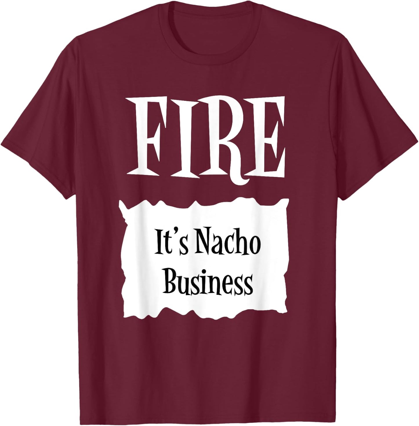 FIRE - Hot Packet Halloween Taco Costume T-Shirt - T-Shirt | Maroon
