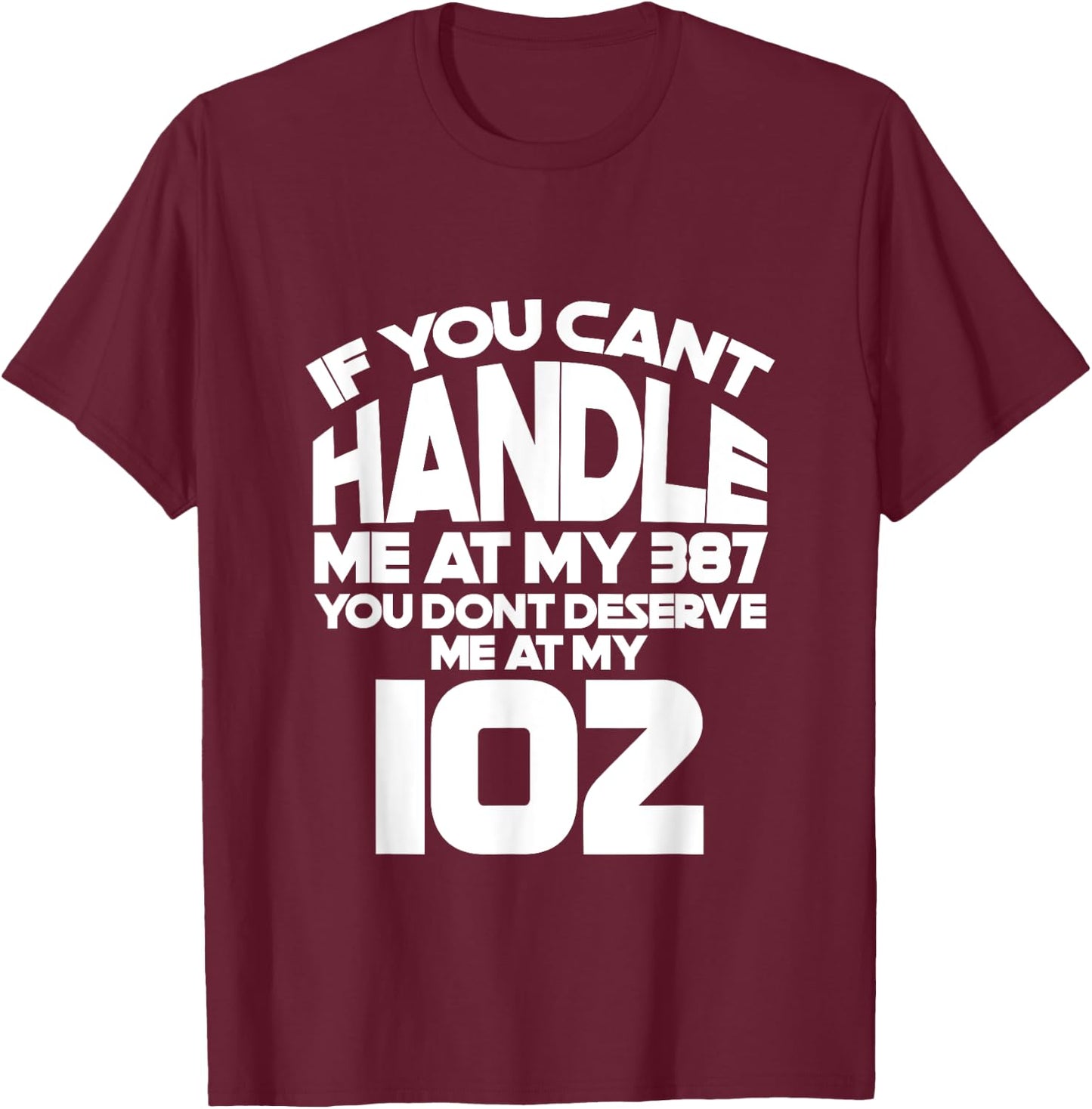 You Can't Handle Me Diabetes Diabetic Insulin Funny Gift T-Shirt - T-Shirt | Maroon
