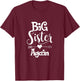 Big sister again shirt - Older daughter sibling gift T-Shirt - T-Shirt | Maroon
