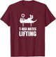 T-Rex hates lifting gym workout T-Shirt - T-Shirt | Maroon