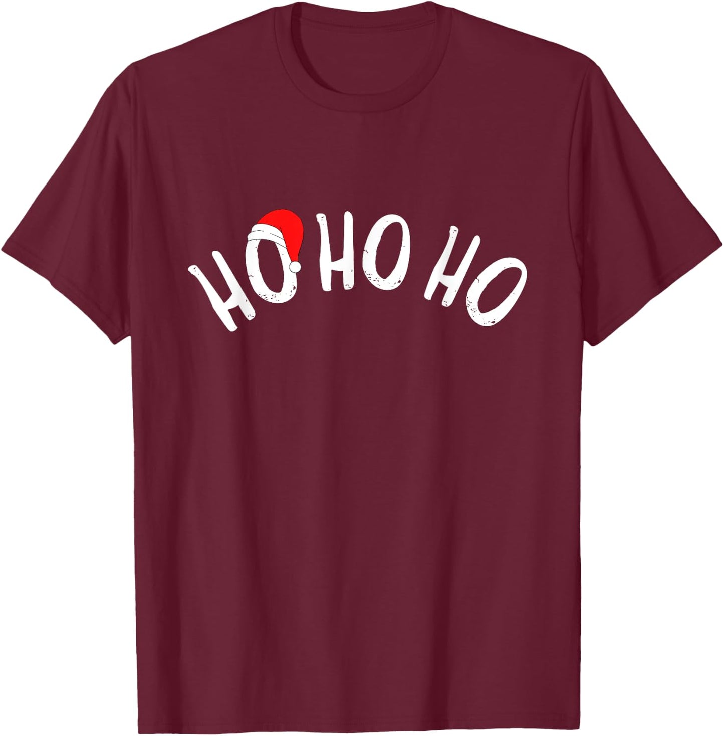 Hohoho Gay Christmas T-Shirt - T-Shirt | Maroon