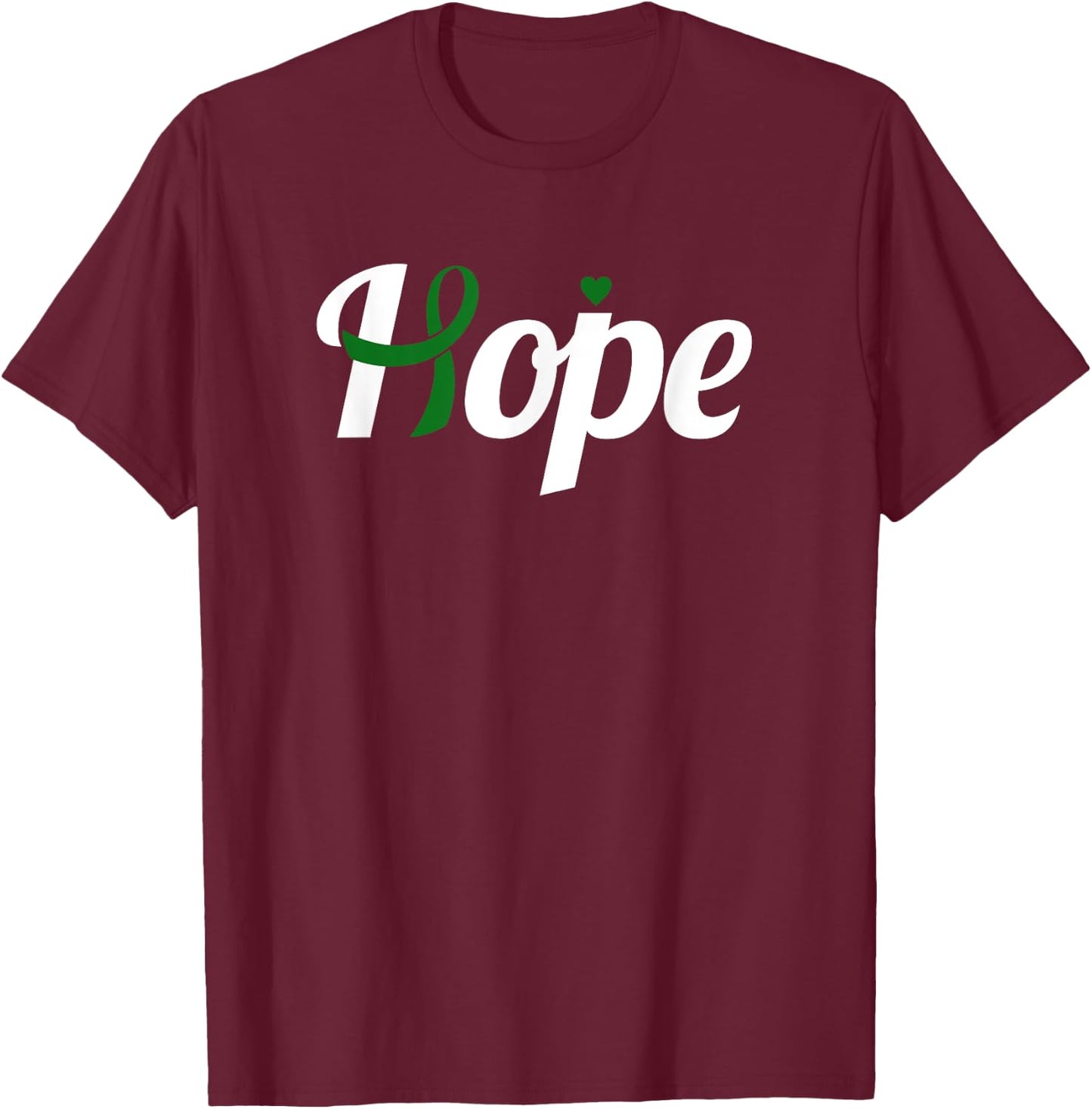 Hope - Liver Cancer Shirt Liver Cancer Support Shirt & Gift T-Shirt - T-Shirt | Maroon