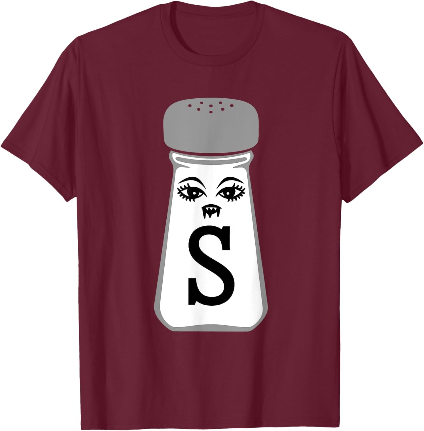 Salt And Pepper Halloween Costume T-Shirt - T-Shirt | Maroon