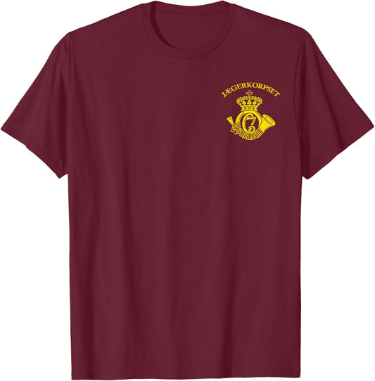Jaeger Hunter Corps Danish Special Forces Army T-Shirt - T-Shirt | Maroon