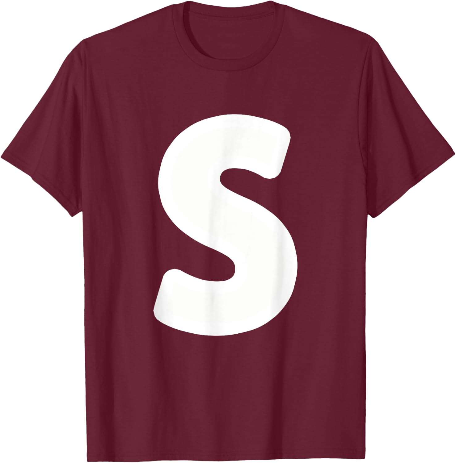 Letter S Lowercase for Halloween ABC Letter S T-Shirt - T-Shirt | Maroon