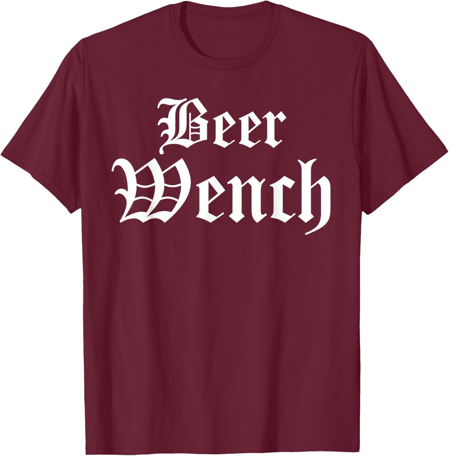 Beer Wench Ren Faire Medieval T-Shirt - T-Shirt | Maroon