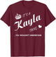 It's a Kayla thing you -Kayla t shirt-Name shirt T-Shirt - T-Shirt | Maroon