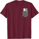 Pocket Cat - Funny Peeking Pet Cute Kitten Animal T-Shirt - T-Shirt | Maroon