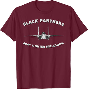 494th Fighter Squadron F-15 Strike Eagle T-Shirt - T-Shirt | Maroon