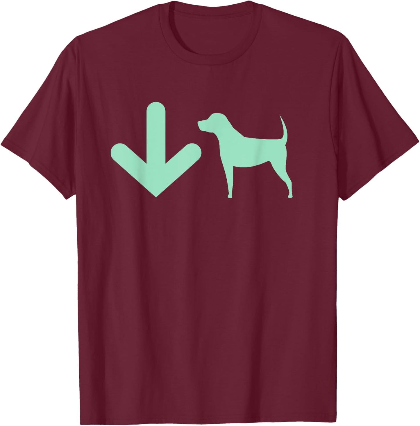Yoga Dog - Yoga Down Dog Shirt - Downward Dog Funny T-Shirt - T-Shirt | Maroon