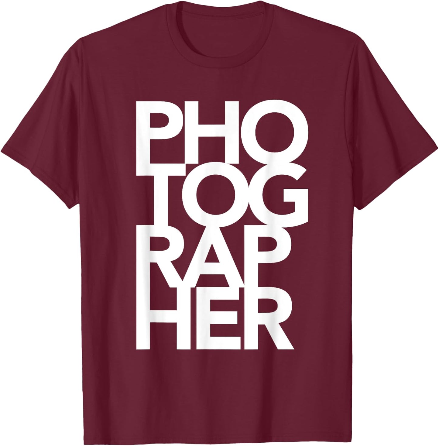Photographer T-Shirt - T-Shirt | Maroon