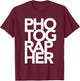 Photographer T-Shirt - T-Shirt | Maroon