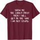 Show Me The Candy First Then I Will Get In The Van Funny T-Shirt - T-Shirt | Maroon
