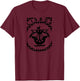 Street Art : Lisbon Manhole Cover Print Shirt Lisboa T-Shirt - T-Shirt | Maroon
