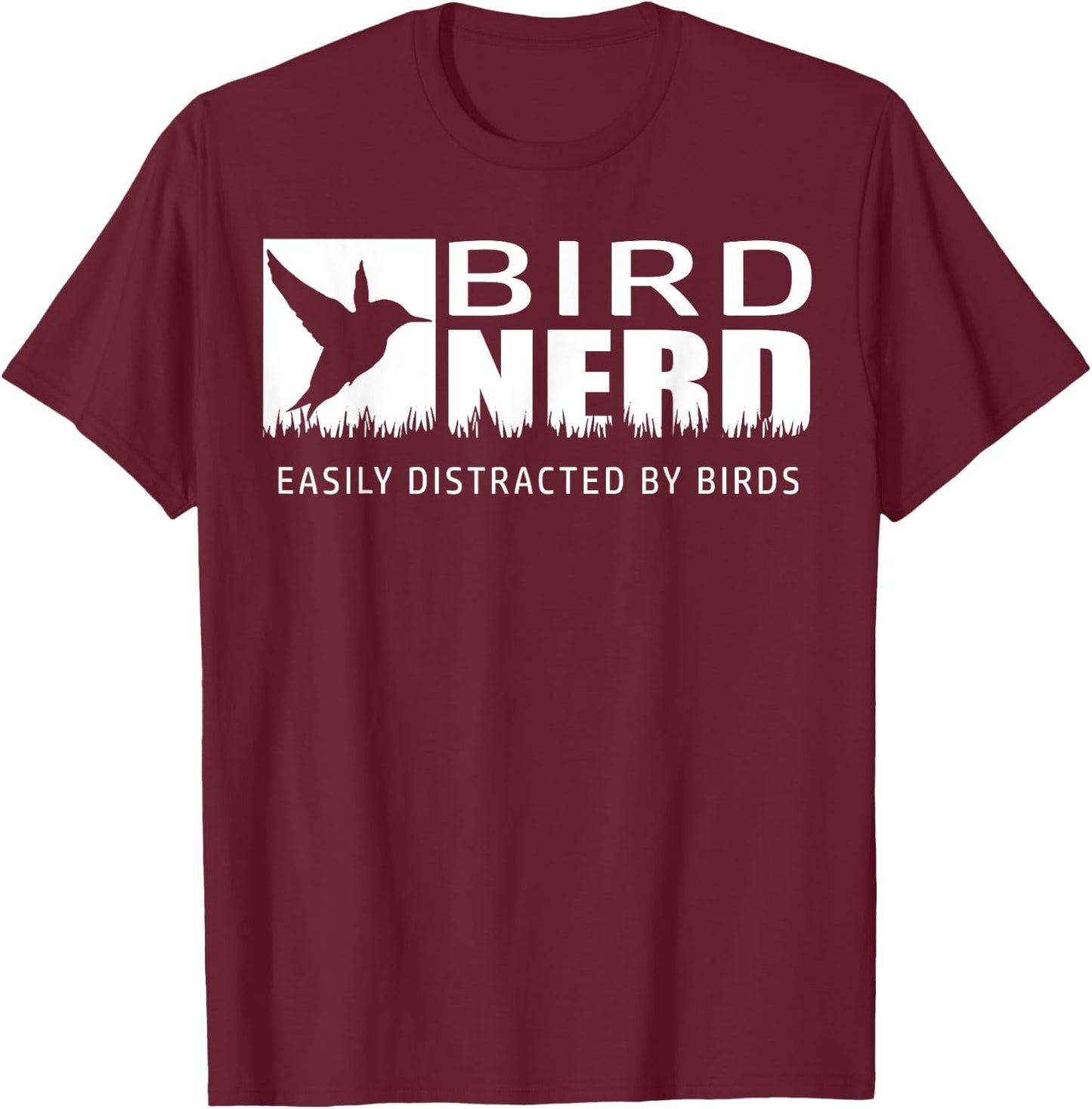 Bird Watching Shirt Bird Watchers Bird Nerd T Shirt T-Shirt - T-Shirt | Maroon
