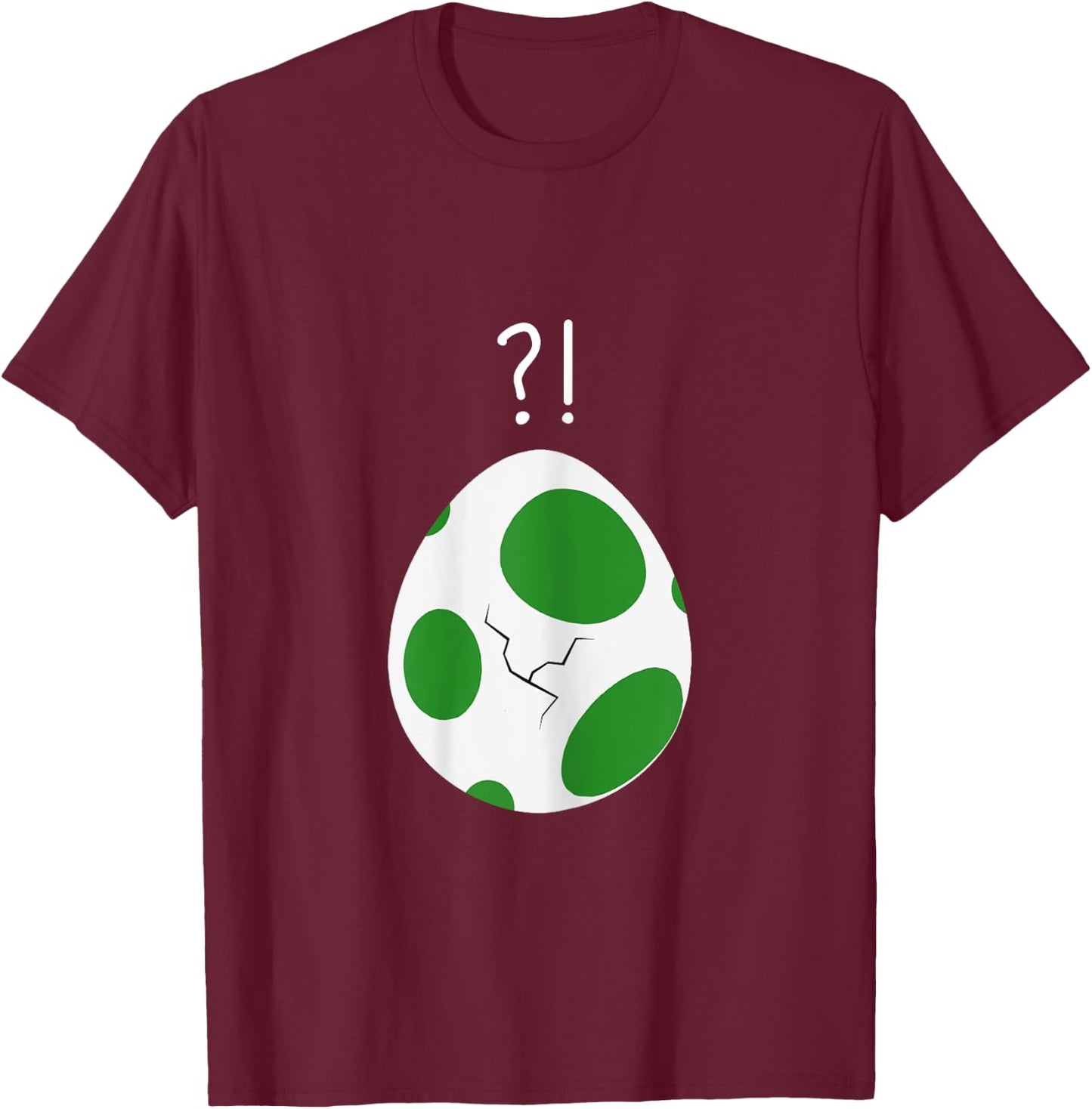Baby on the Way 3rd Trimester Cracked Dinosaur Egg T-Shirt - T-Shirt | Maroon