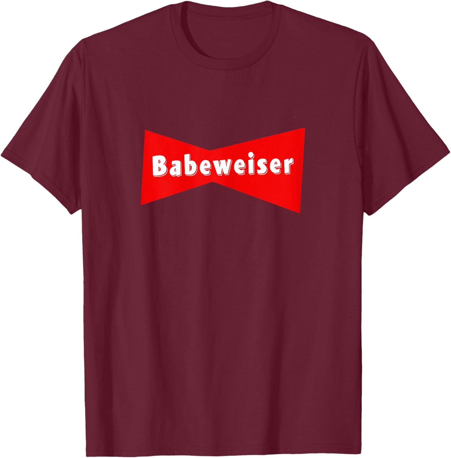 Babeweiser Babe Basic Logo T-Shirt - T-Shirt | Maroon