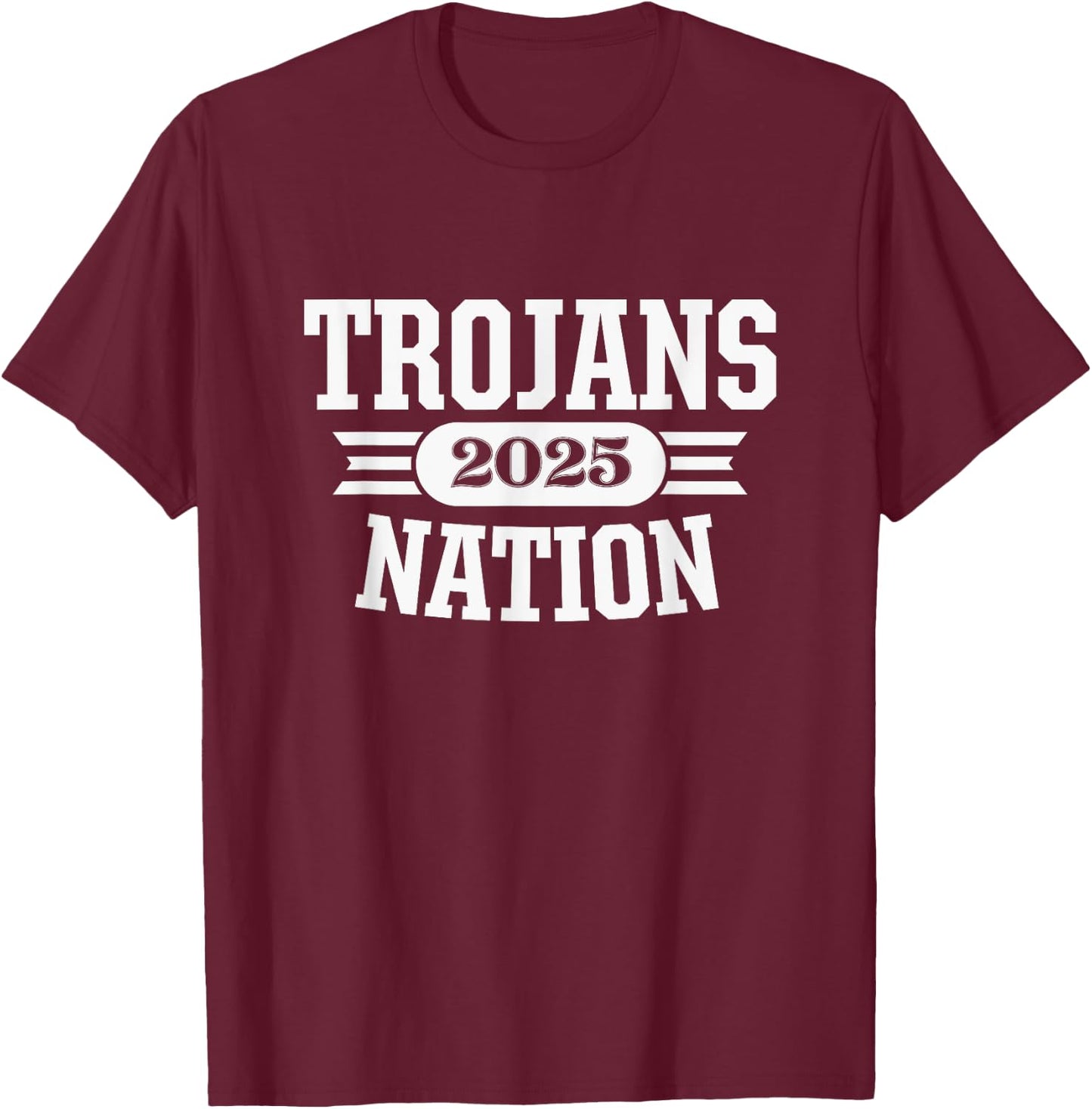 Monroe Trojans Nation 2025 T-Shirt - T-Shirt | Maroon