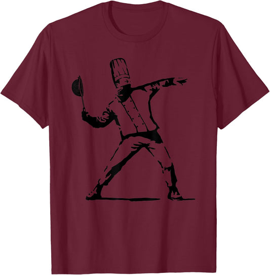Kitchen Riot - Culinary Art Restaurant Chef Cook Gift T-Shirt - T-Shirt | Maroon