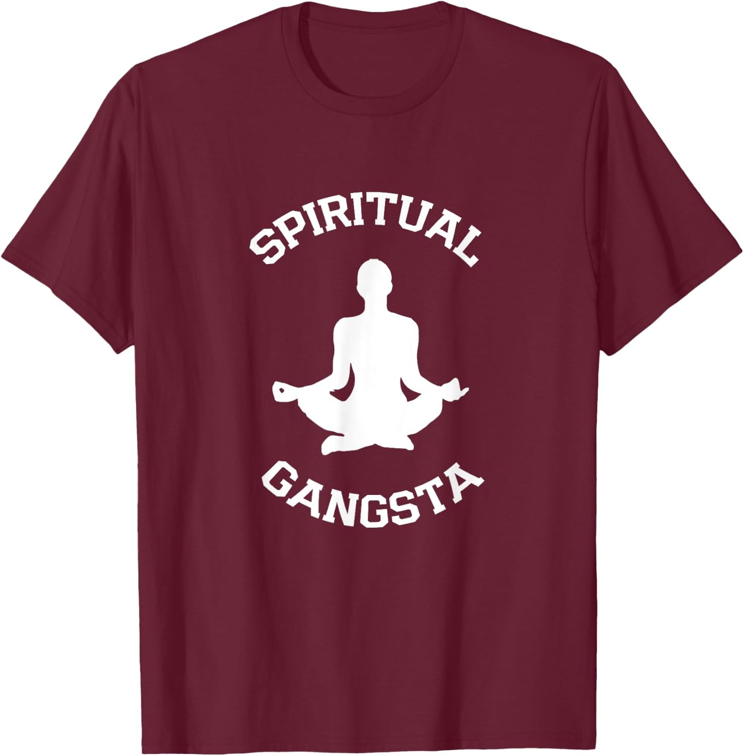 Spiritual Gangsta T Shirts - Yoga T Shirts Women T-Shirt - T-Shirt | Maroon