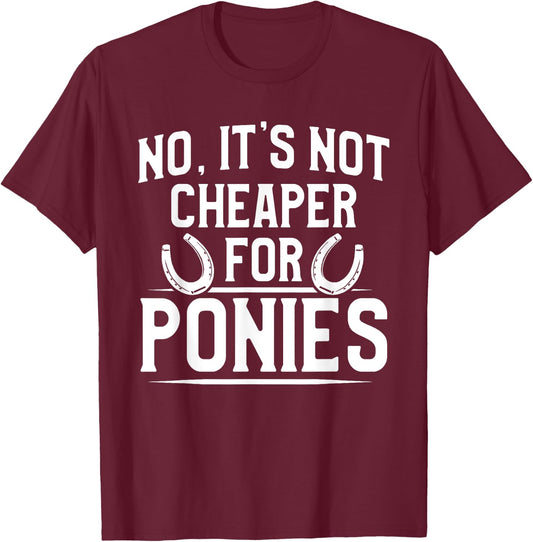 Farrier Cheaper Horseshoe Hoof Trimming Equine Shoeing T-Shirt - T-Shirt | Maroon