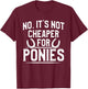Farrier Cheaper Horseshoe Hoof Trimming Equine Shoeing T-Shirt - T-Shirt | Maroon