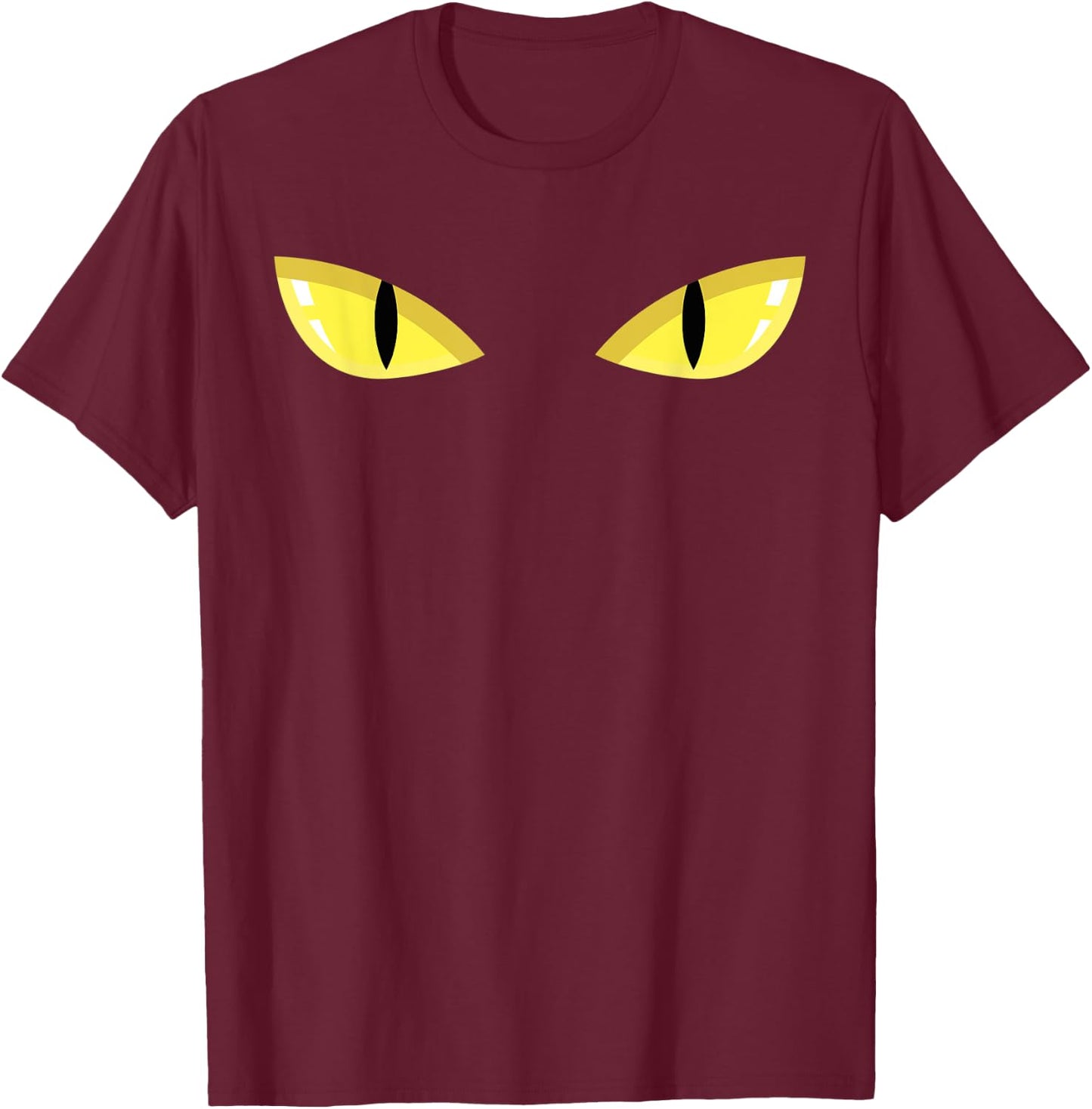 Monster Yellow Eyes T Shirt Costume Dragon Scary T-Shirt - T-Shirt | Maroon