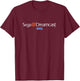 SEGA Dreamcast white logo video game T-Shirt - T-Shirt | Maroon