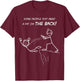 Funny Sarcastic Remarkable Humorous Designs -Adults Kids Classic Fit Short Sleeve Black Some People Just Need a Pat on the Back T-Shirt - T-Shirt | Maroon