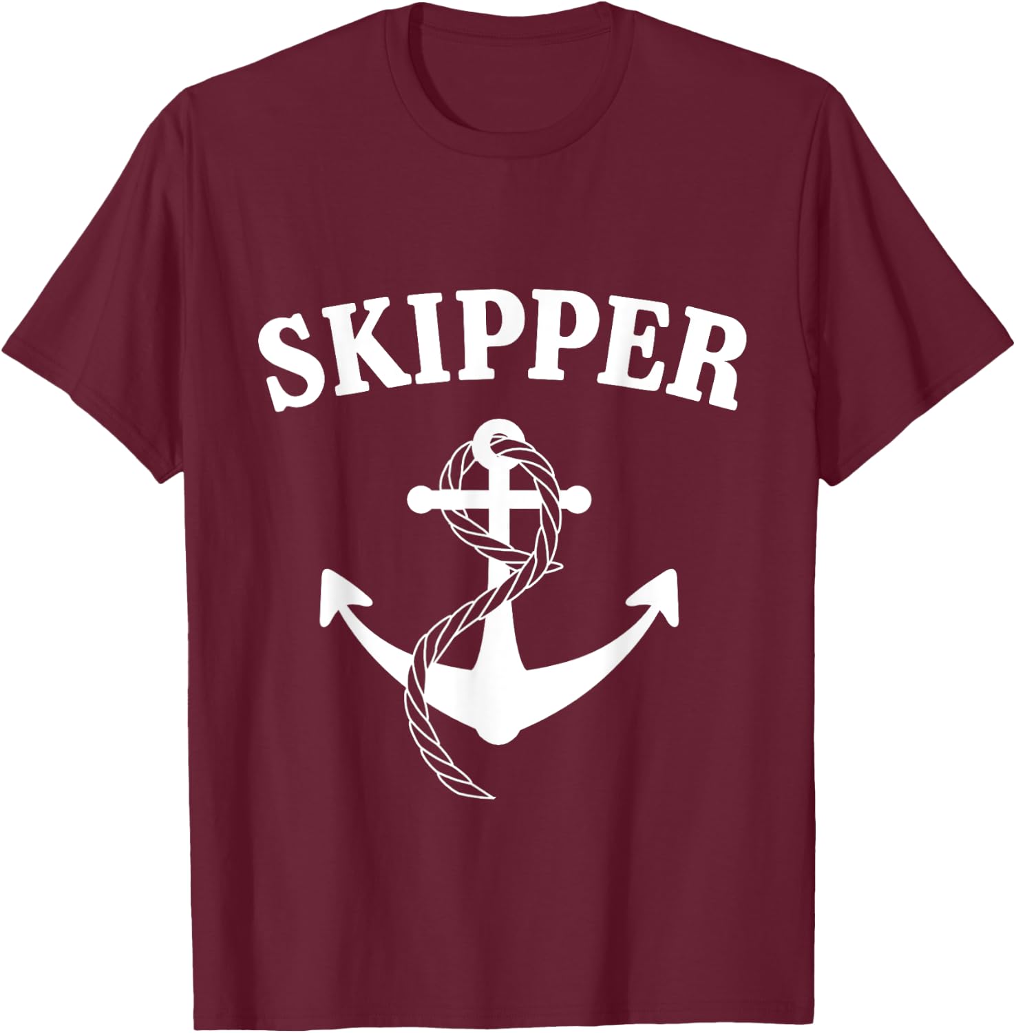 Skipper of the Boat Boating Boater T-Shirt - T-Shirt | Maroon
