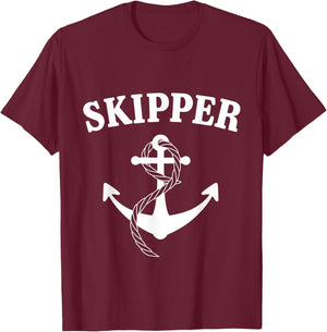 Skipper of the Boat Boating Boater T-Shirt - T-Shirt | Maroon