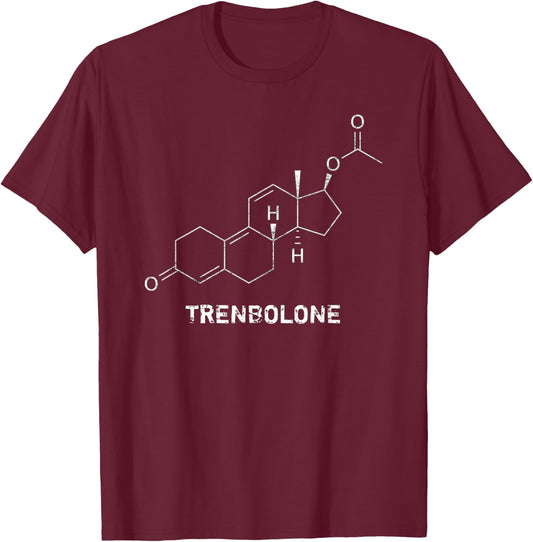 Bodybuilding Trenbolone Steroid Shirt - Great For Gym T-Shirt - T-Shirt | Maroon