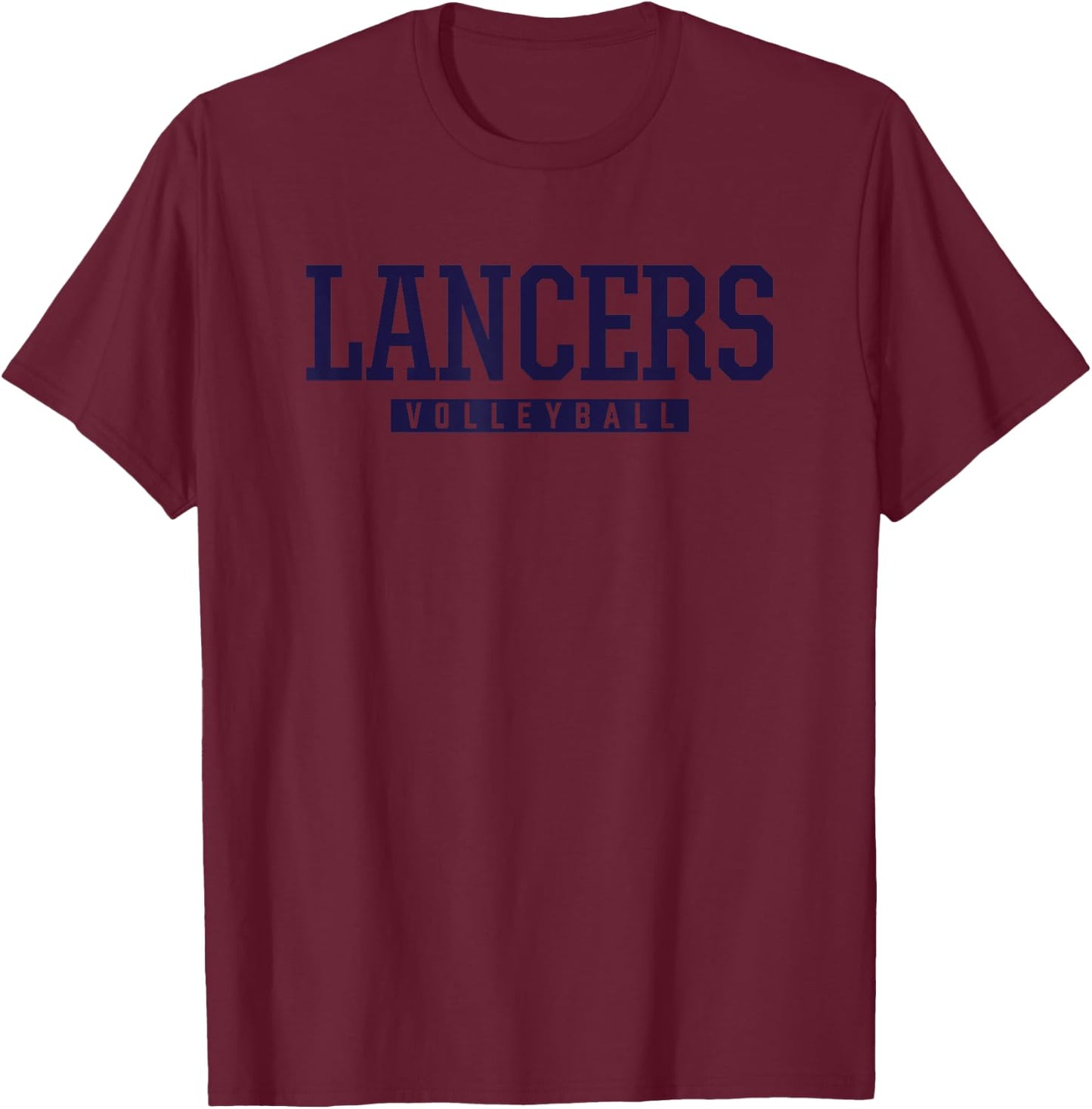 Liberty Lancers Volleyball HS T-Shirt - T-Shirt | Maroon