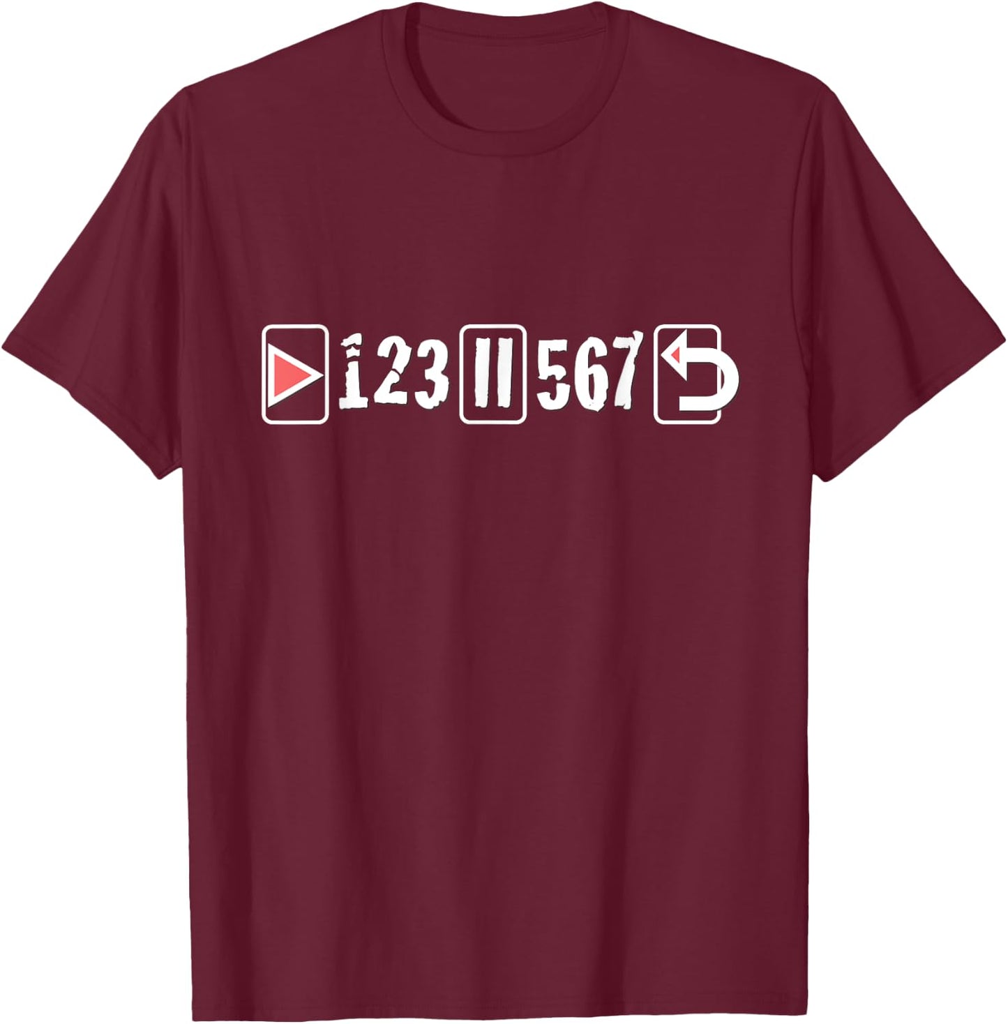Salsa Dance - Salsa Remote 123 567 Funny T-Shirt - T-Shirt | Maroon