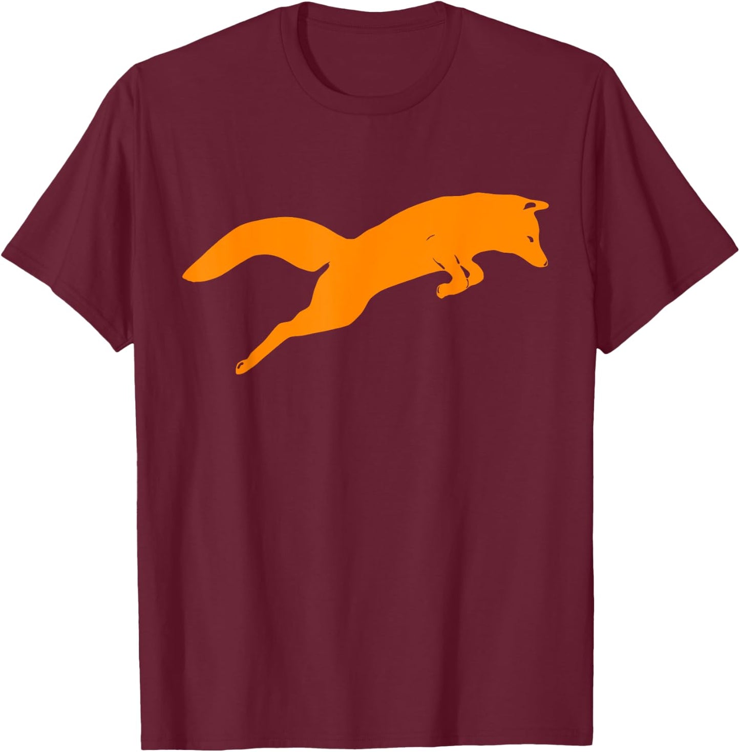 Silhouette Fox Shirt - Fox Animal T Shirt T-Shirt - T-Shirt | Maroon