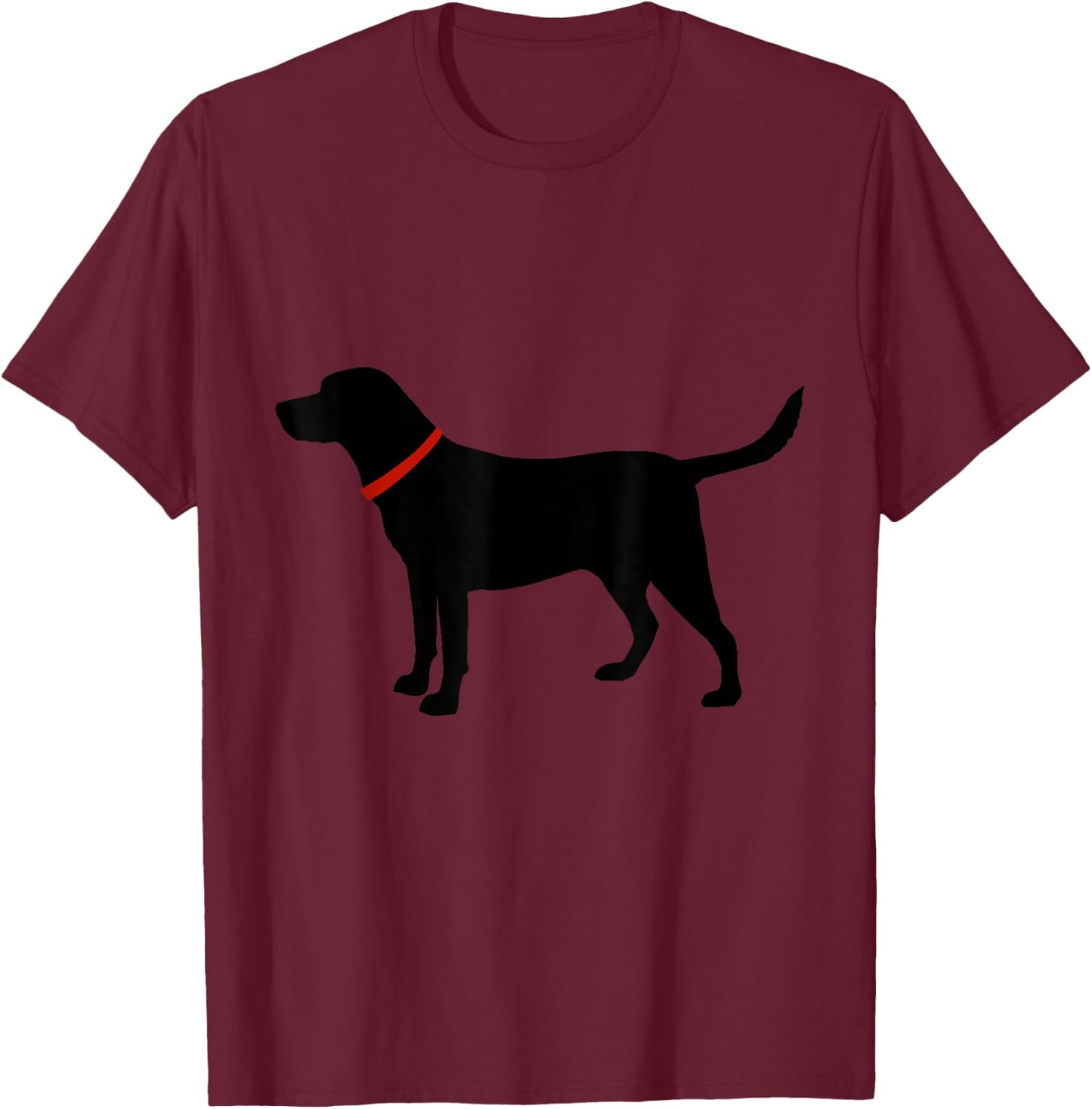 Labrador Retriever, Black Lab T-Shirt - T-Shirt | Maroon