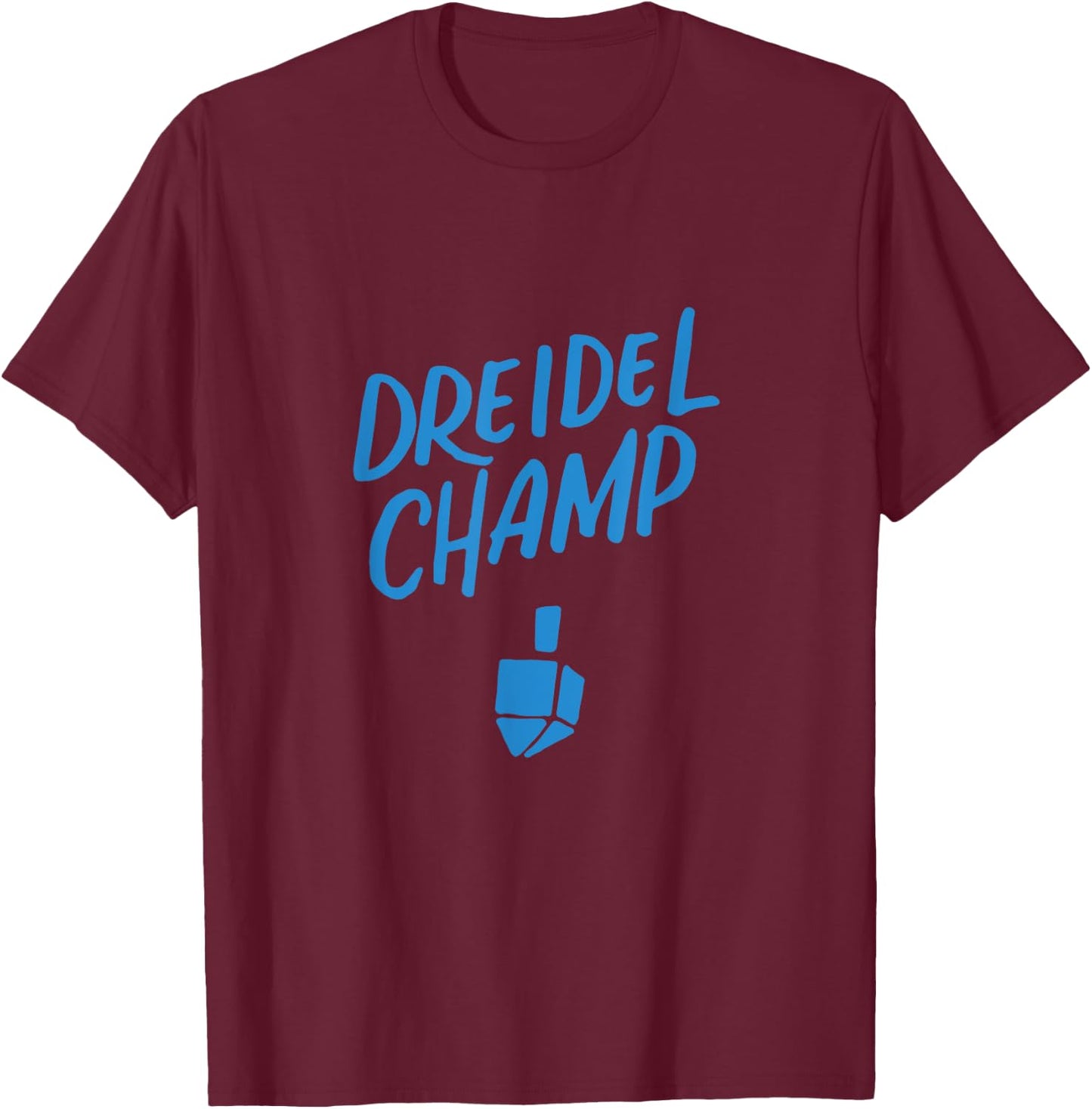 Dreidel Champ, Dreidel Champion Funny Hanukkah Chanukah Kids T-Shirt - T-Shirt | Maroon