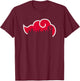 Naruto Shippuden Akatsuki Silhouette Anime T-Shirt - T-Shirt | Maroon