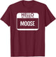Moose Costume Funny Easy Halloween Outfit Animal T-Shirt - T-Shirt | Maroon